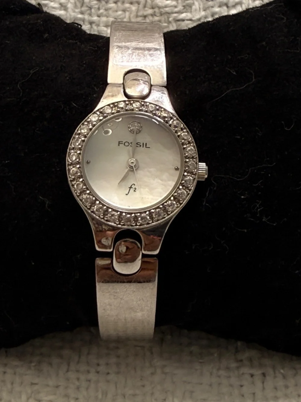 Fossil Silver Stainless Steel Metal Link Wrist Watch #9